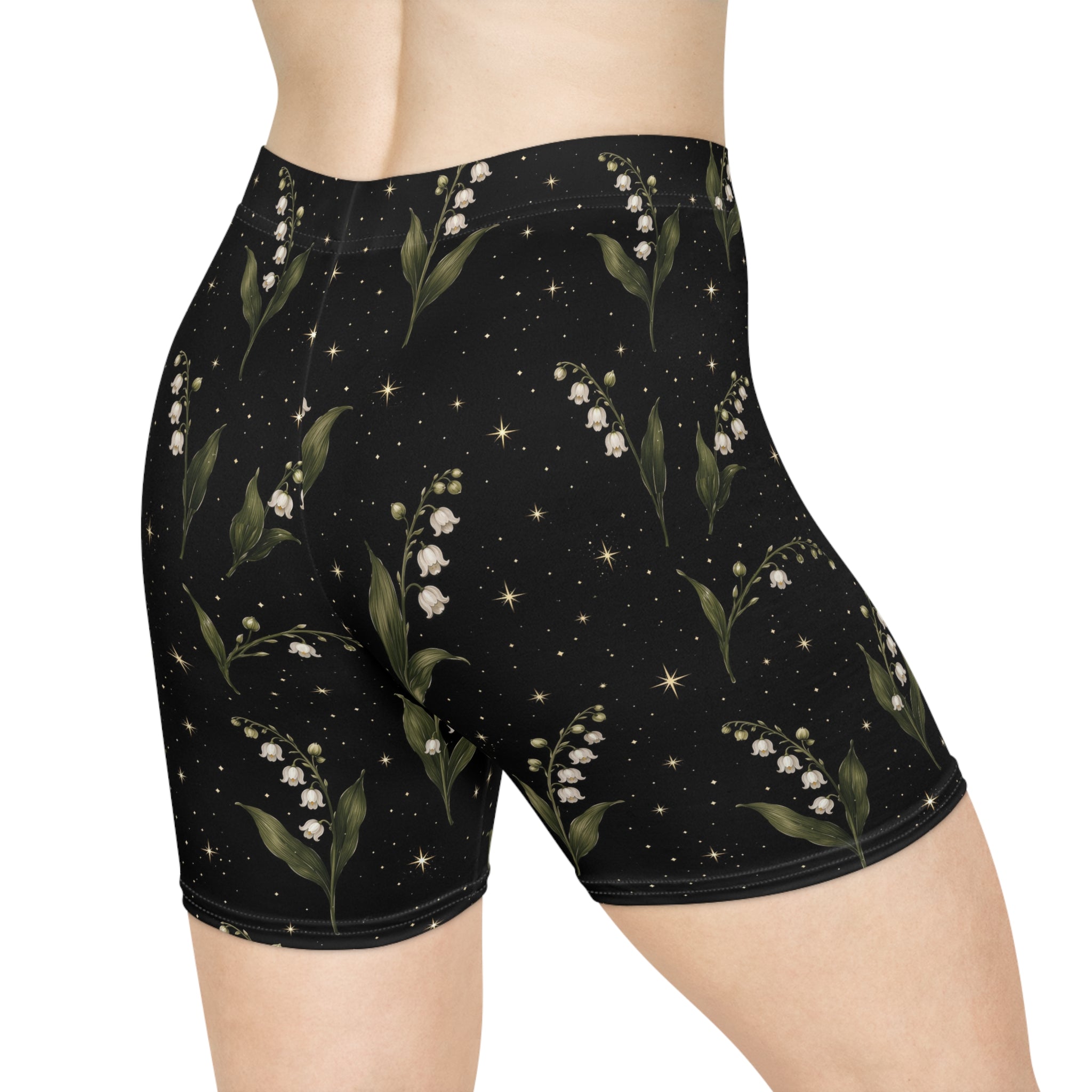 Lily of the Valley Floral Biker Shorts – Charmed and Wyld
