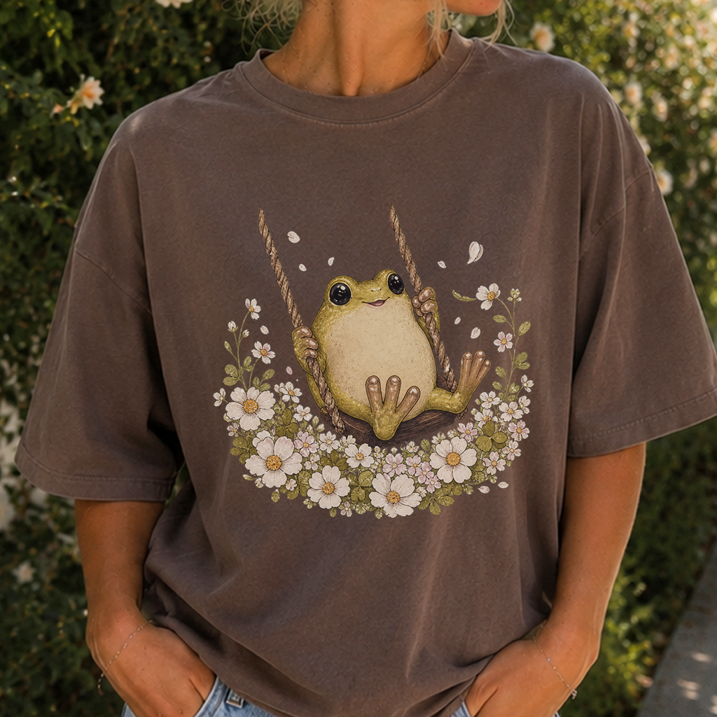 Frog Swing Graphic T-Shirt