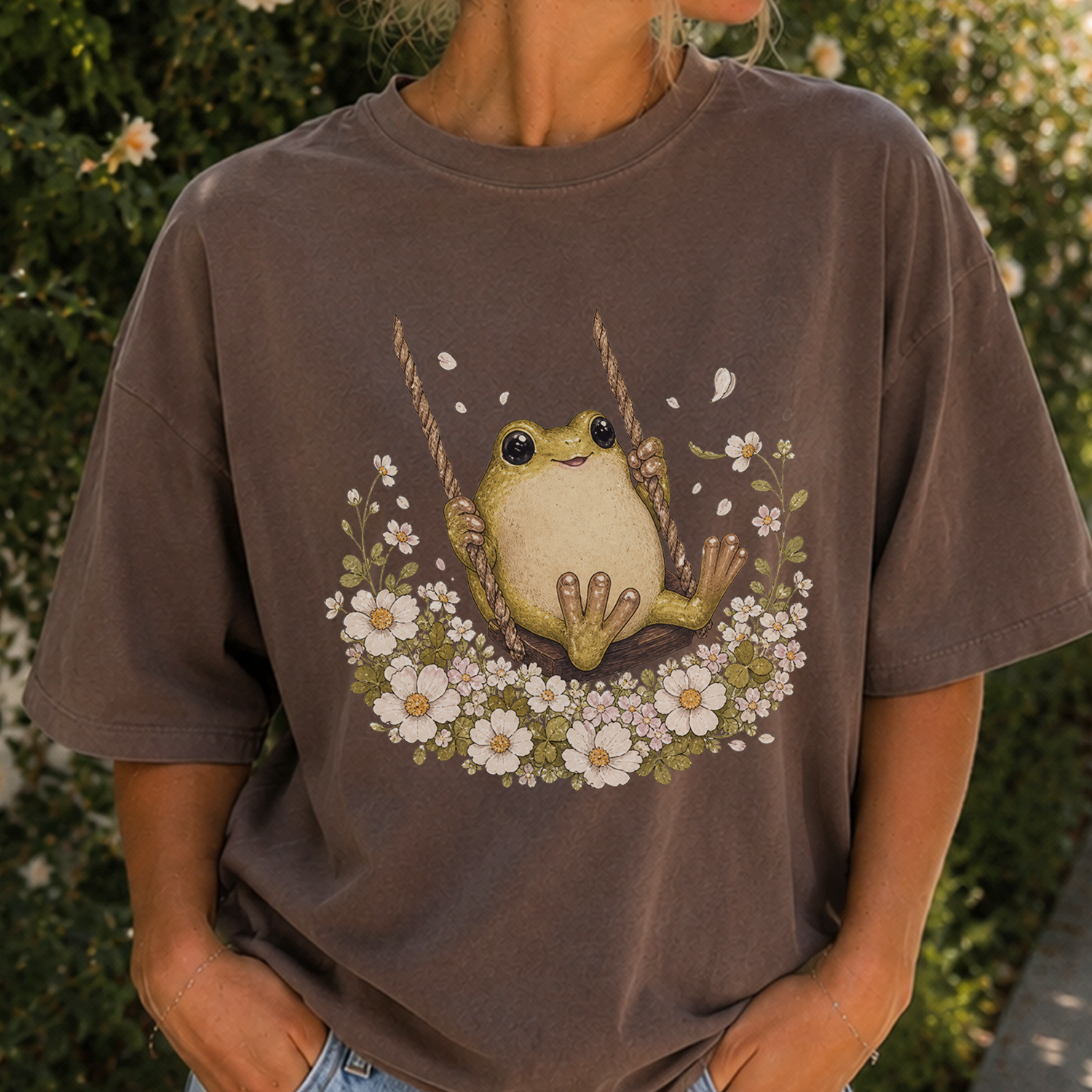 Frog Swing Graphic T-Shirt