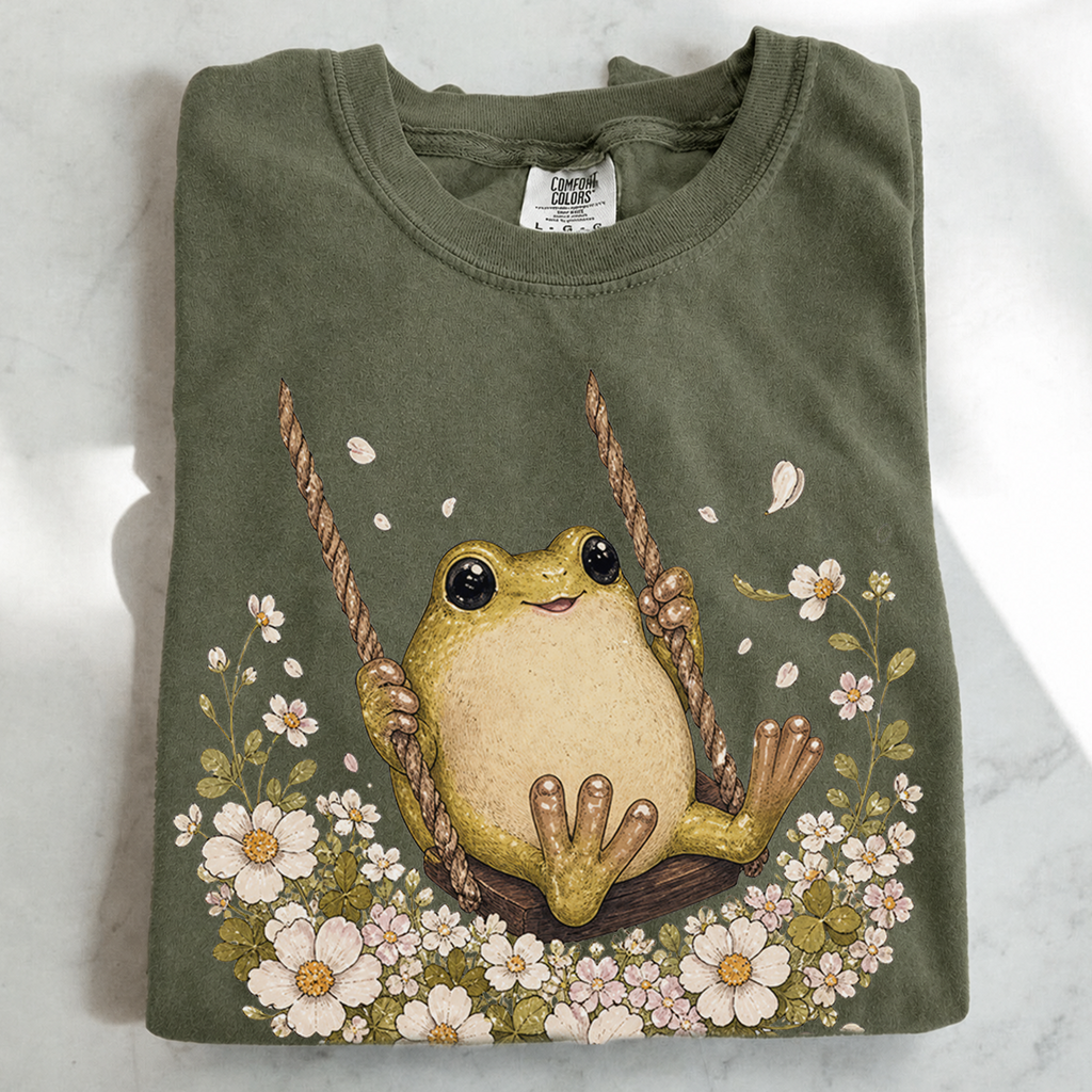 Frog Swing Graphic T-Shirt