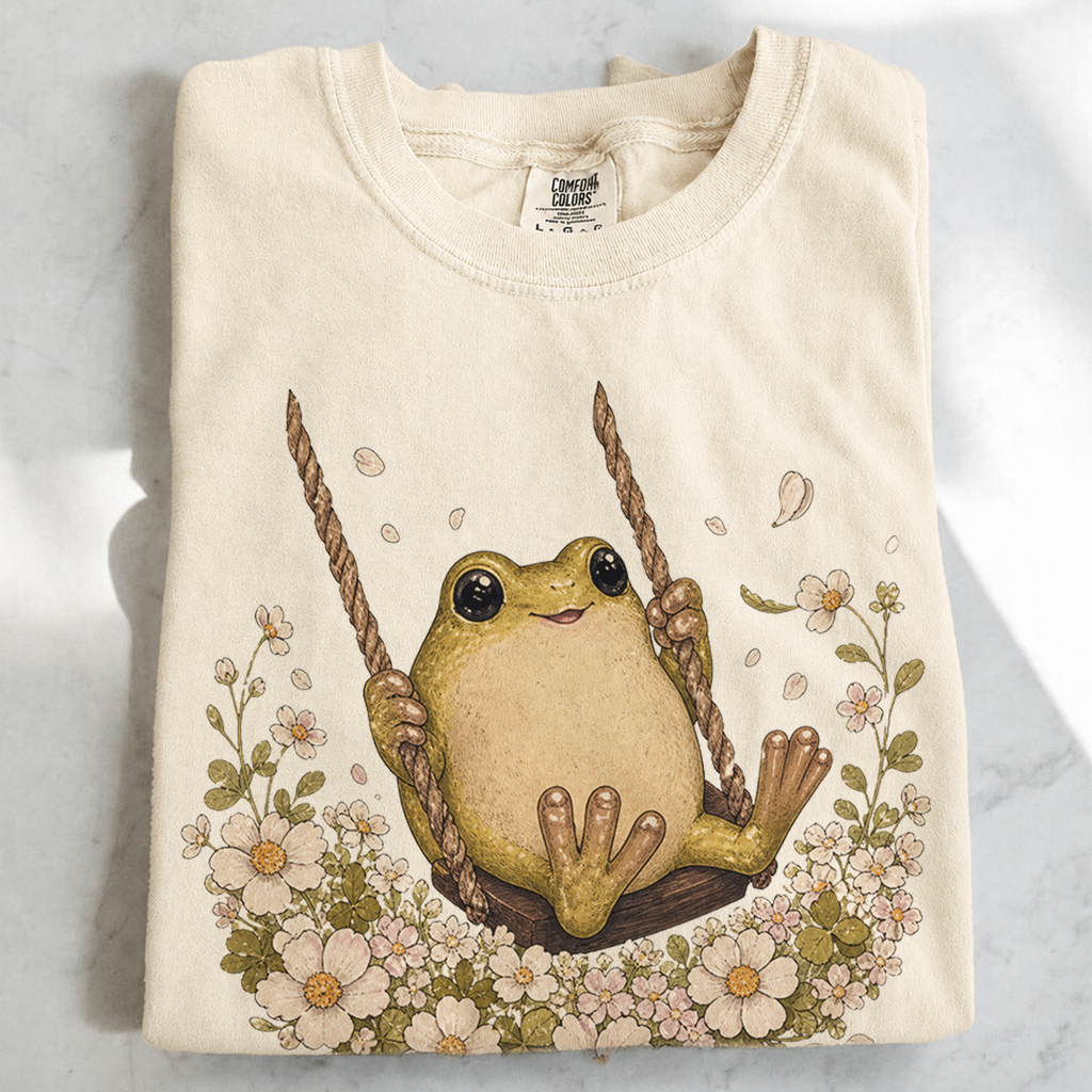 Frog Swing Graphic T-Shirt