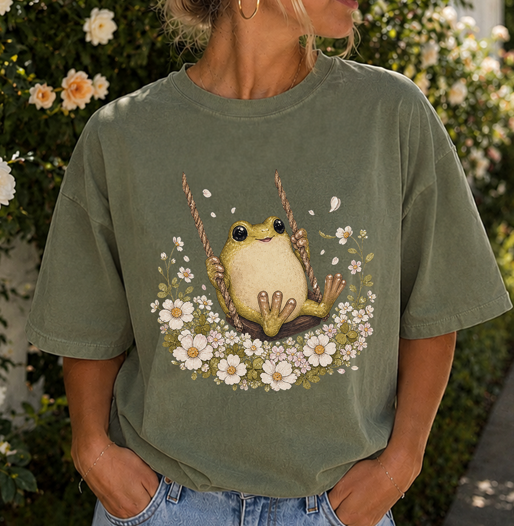 Frog Swing Graphic T-Shirt