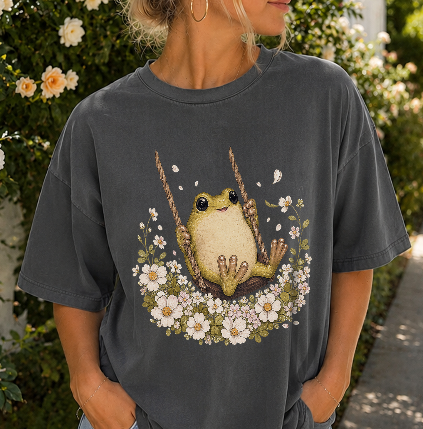 Frog Swing Graphic T-Shirt