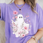 Haunted Pink Flower Garden T-Shirt