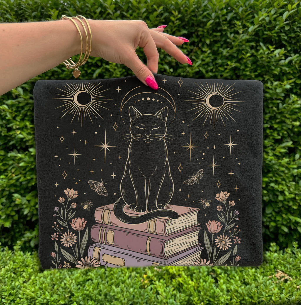 Celestial Cat on Books T-Shirt