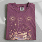 Celestial Cat on Books T-Shirt