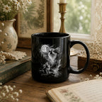 Chihuahua Dog Black Ceramic Mug