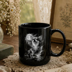 Chihuahua Dog Black Ceramic Mug