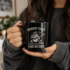 Country Toads Take Me Home Black Ceramic Mug