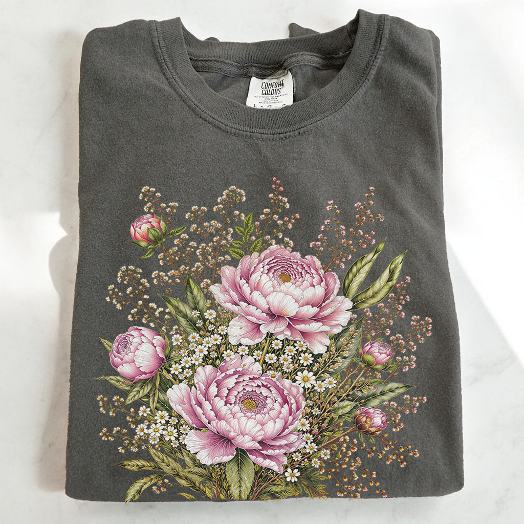 Pink Peony Floral T-Shirt
