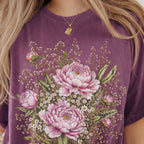 Pink Peony Floral T-Shirt