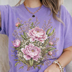 Pink Peony Floral T-Shirt