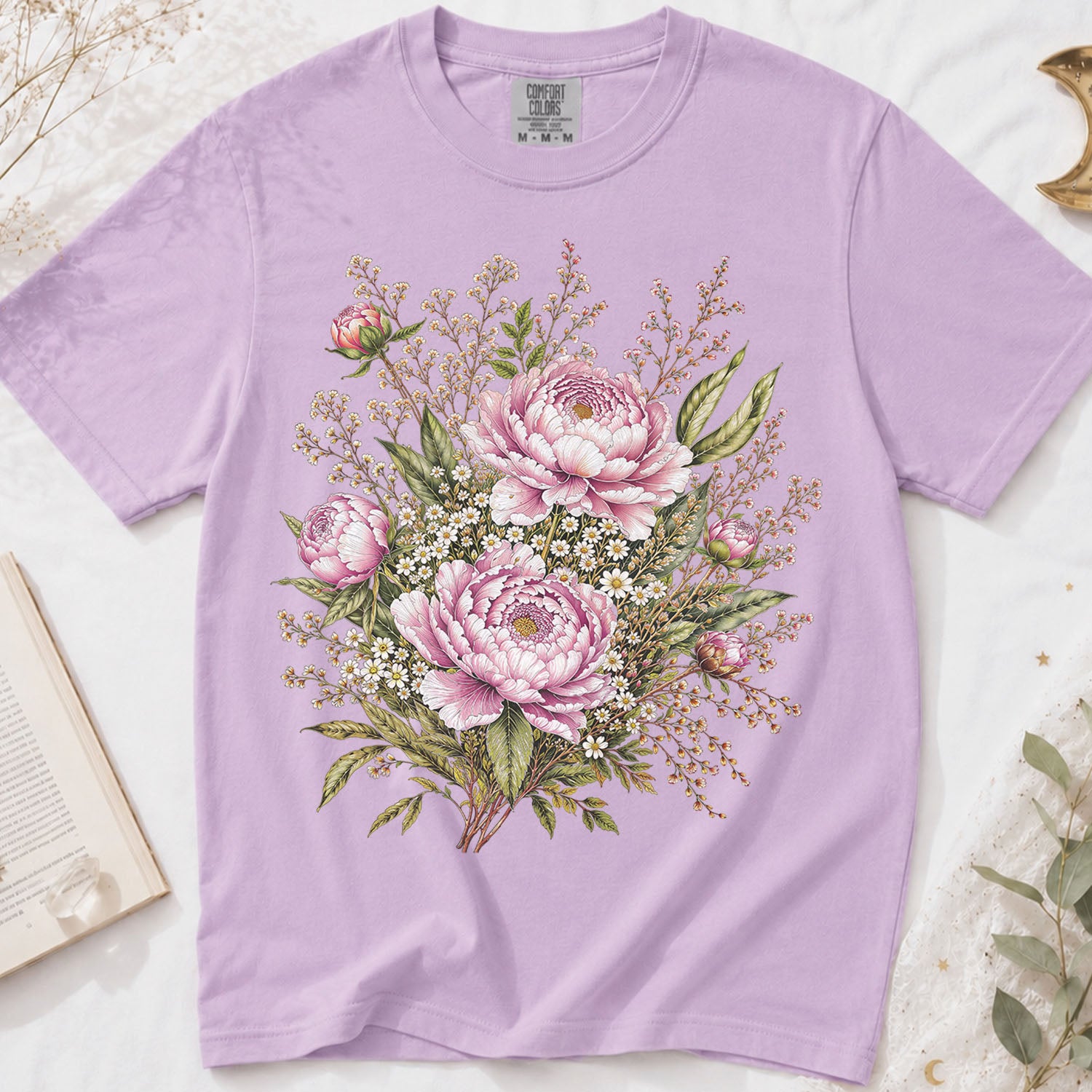Pink Peony Floral T-Shirt