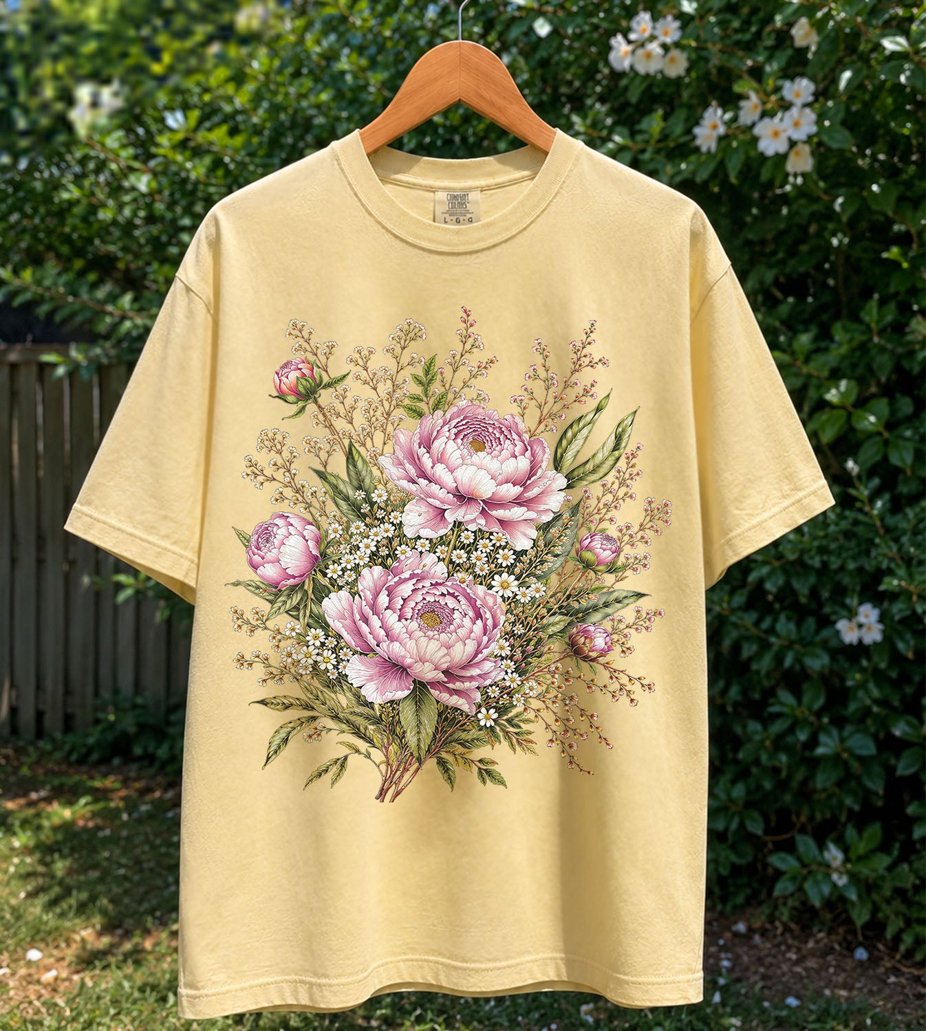 Pink Peony Floral T-Shirt