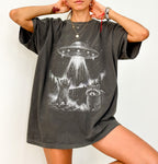 Raccoon UFO Alien Invasion T-shirt