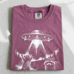Raccoon UFO Alien Invasion T-shirt