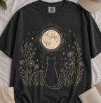 Stargazing Cat Moon T-Shirt