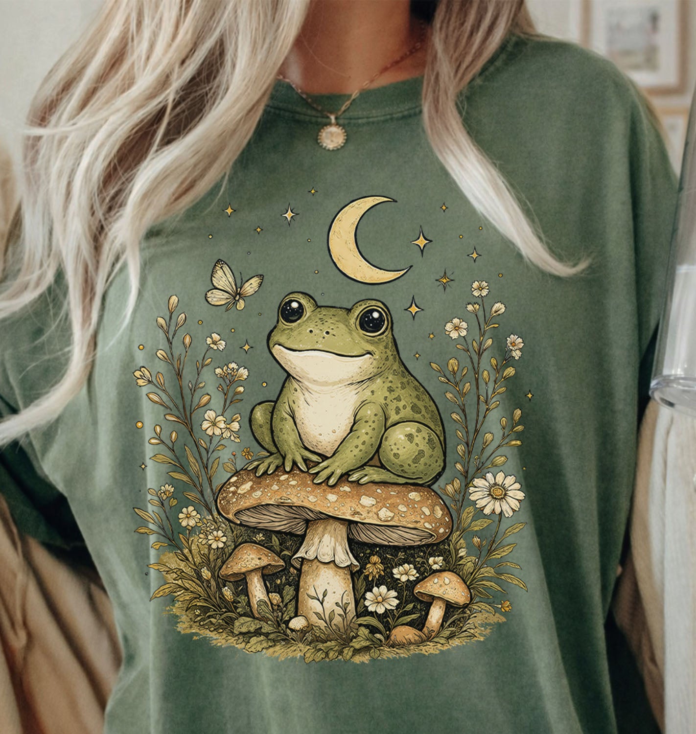 Witchy Frog Mushroom T-Shirt