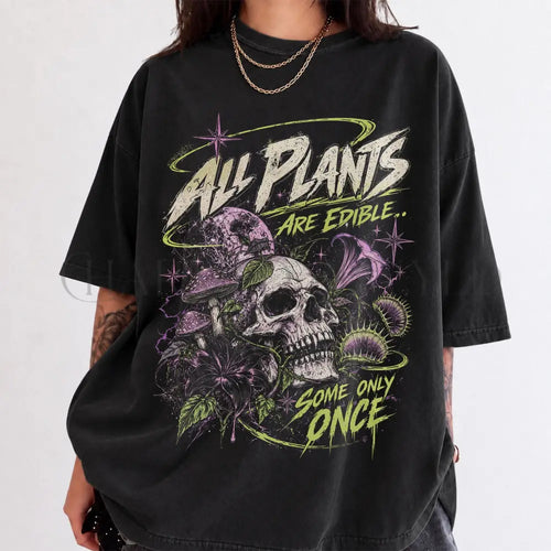 All Plants Are Edible Comfort Colors T-Shirt - Black / S - T-Shirt
