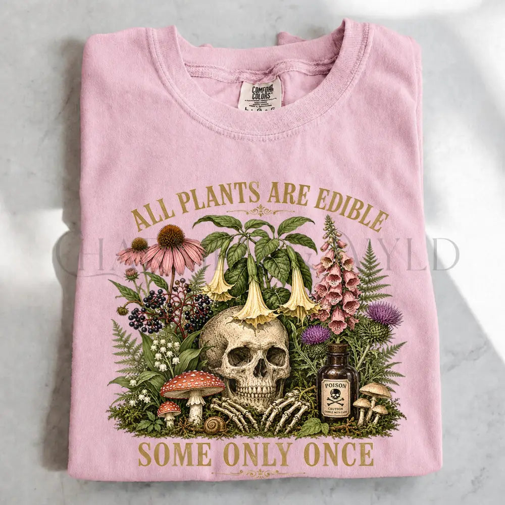 All Plants are Edible T-Shirt - Blossom / S - T-Shirt