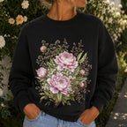 Pink Peony Floral Sweatshirt