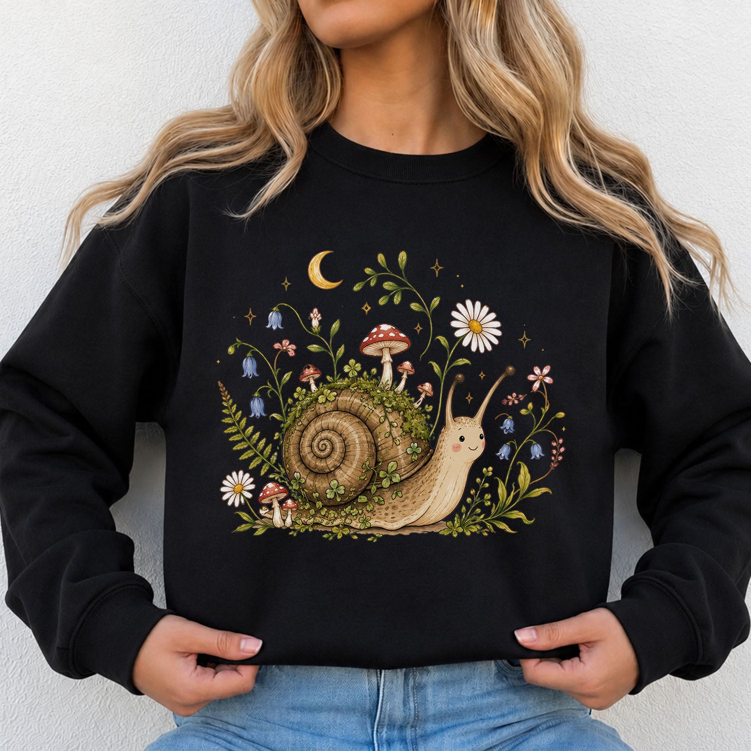Blooming at My Own Pace Snail Sweatshirt