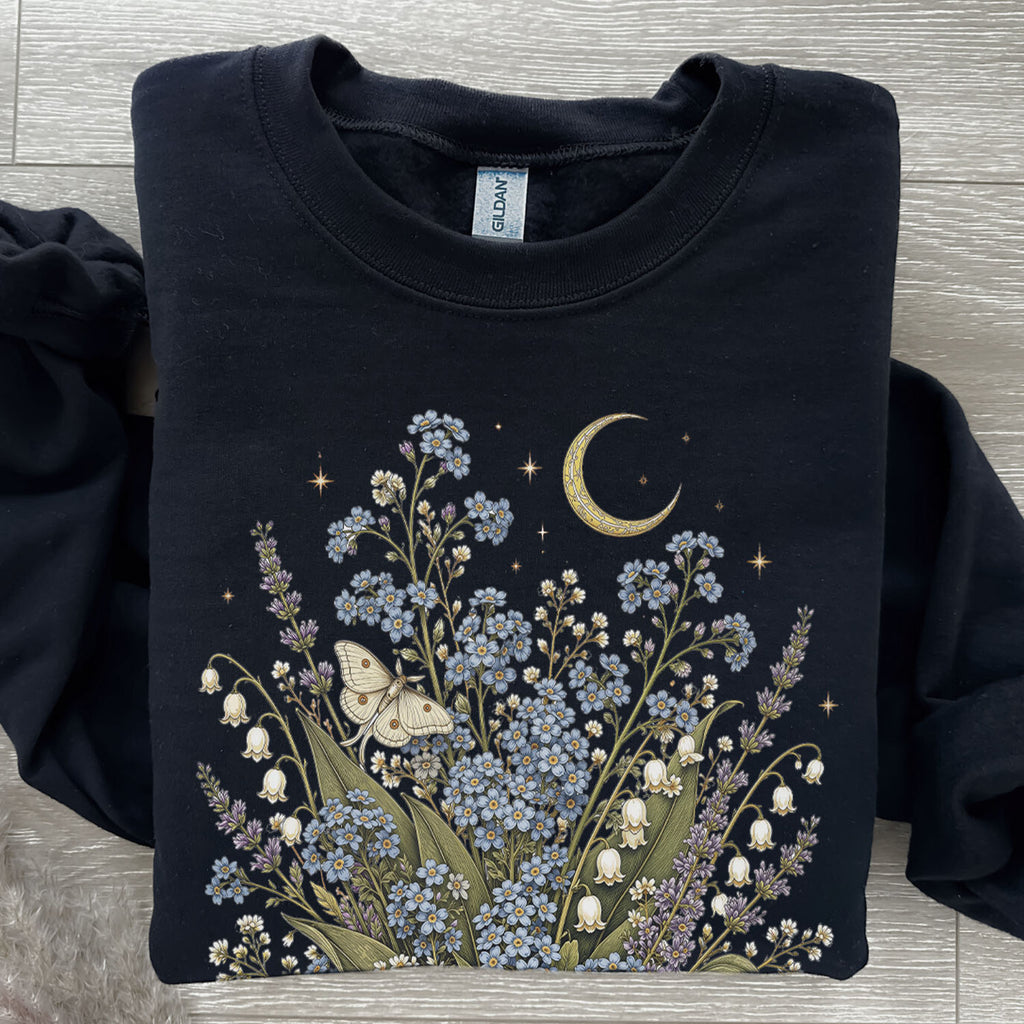 Moonlit Forget Me Not Sweatshirt