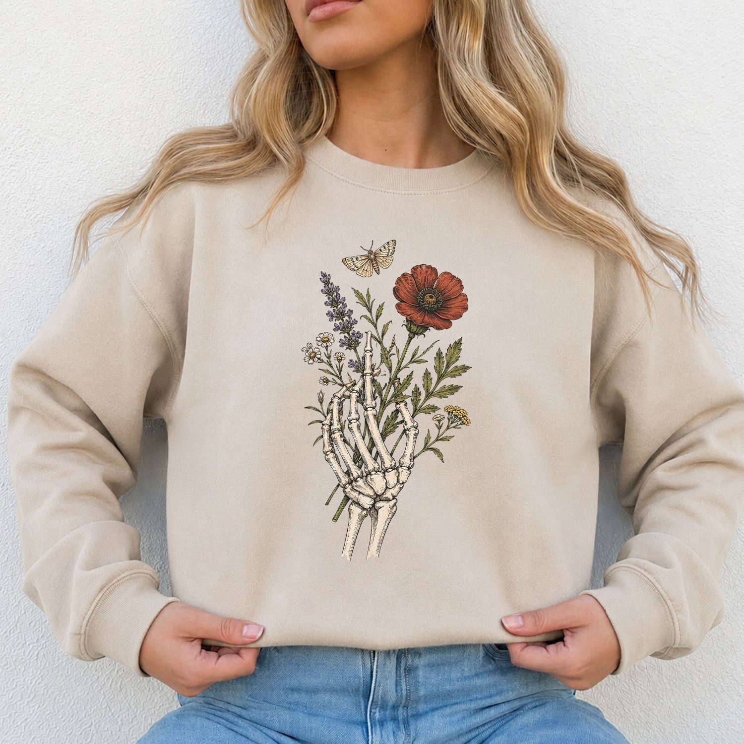 Skeleton Boquet Sweatshirt