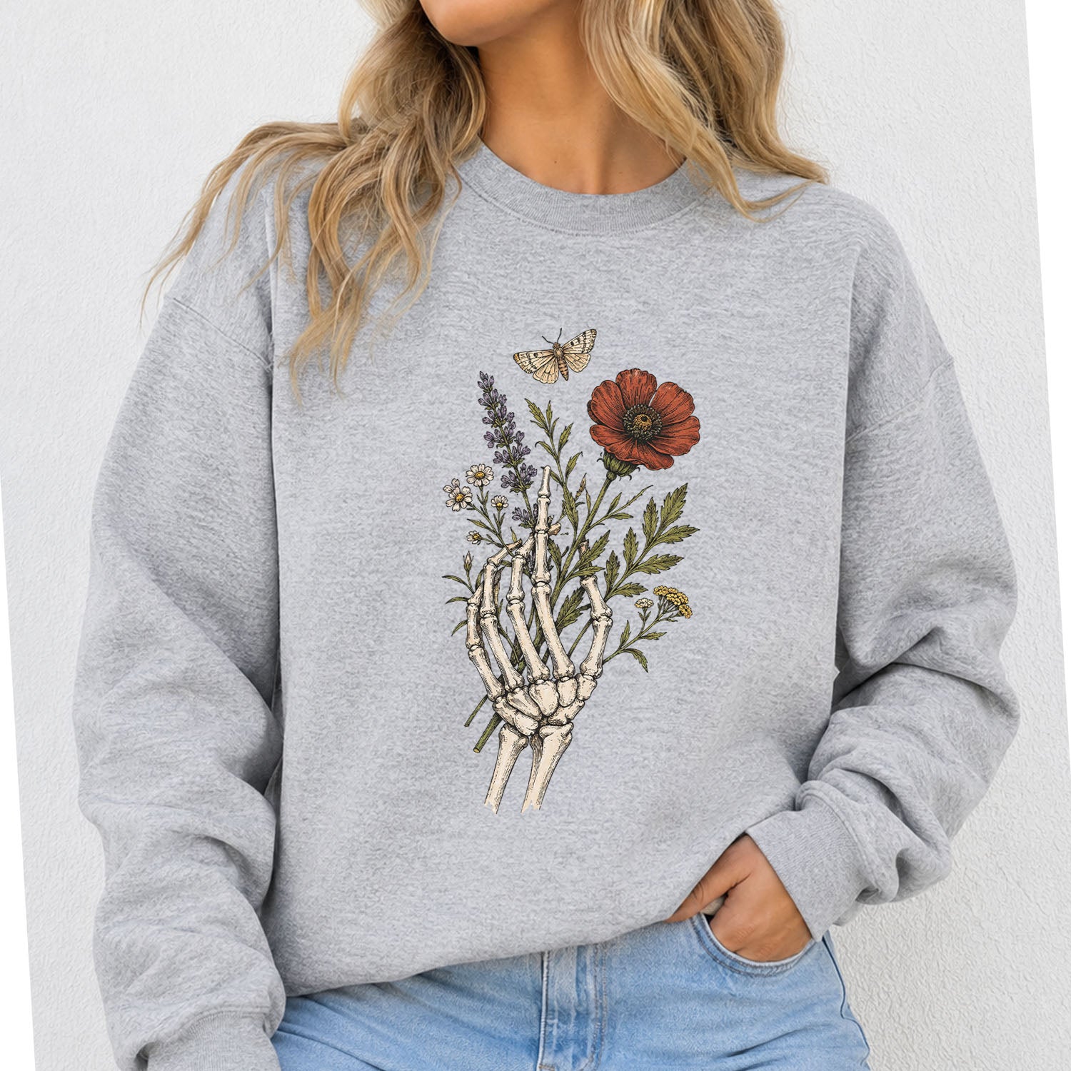 Skeleton Boquet Sweatshirt