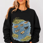Swimming Cats in Pond Sweatshirt