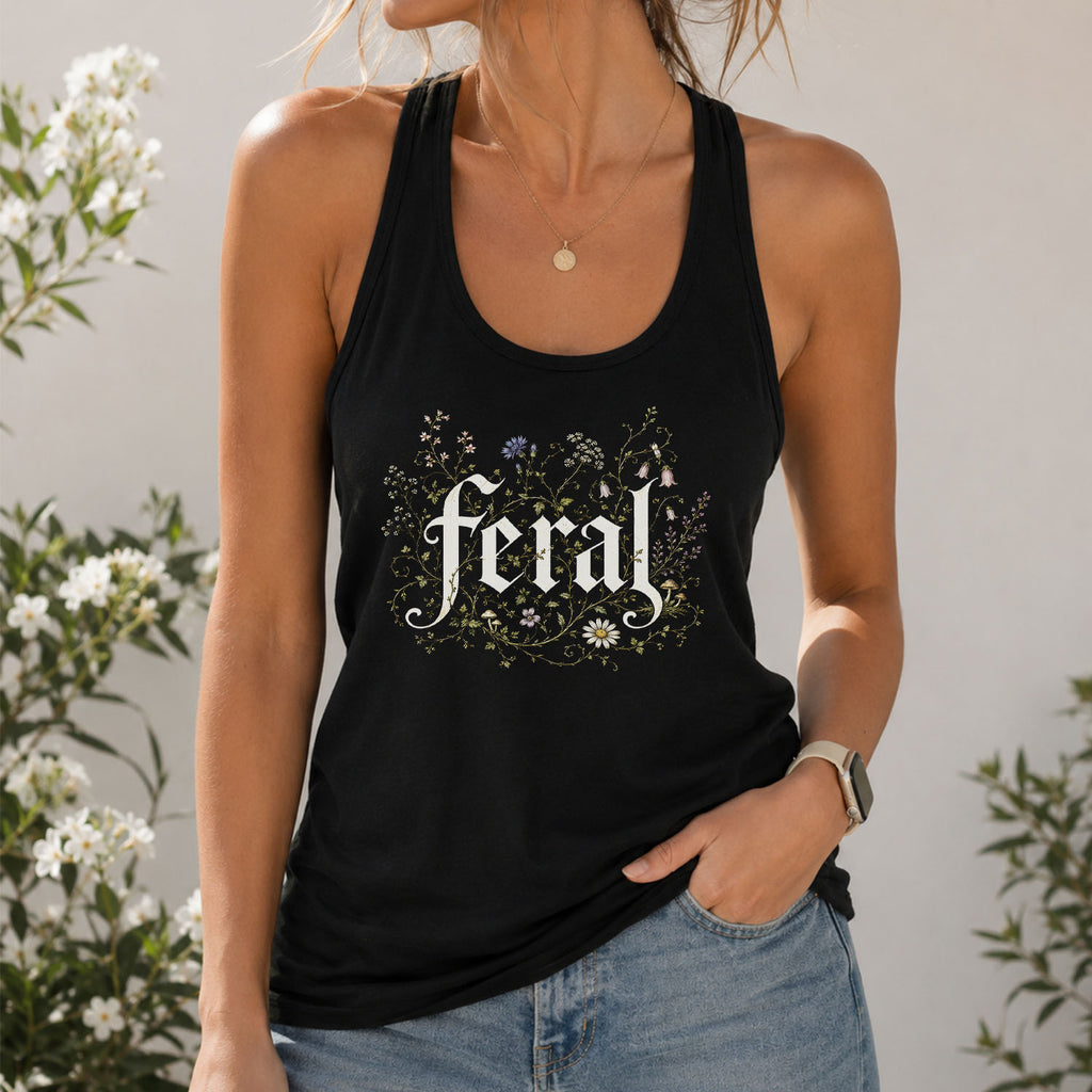 Feral Wildflower Racerback Tank Top