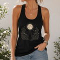 Stargazing Cat Racerback Tank Top