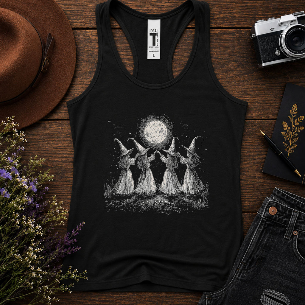 Witches Moon Dance Racerback Tank Top