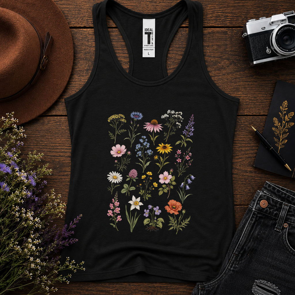 Meadow Blooms Racerback Tank Top