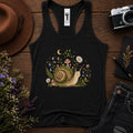 Blooming at My Own Pace Snail Racerback Tank Top