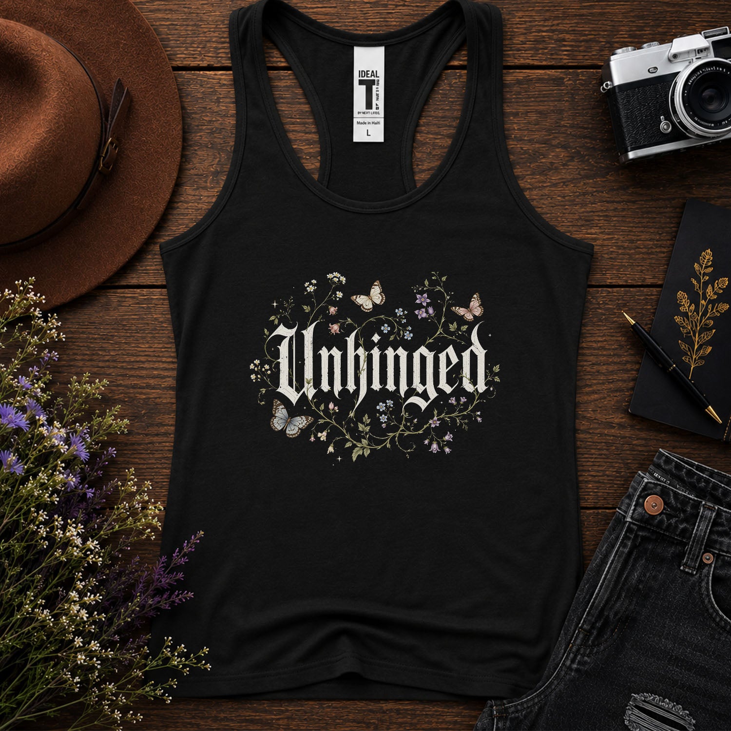 Unhinged Wildflower Racerback Tank Top