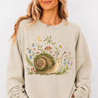 Blooming at My Own Pace Snail Sweatshirt