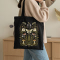 Whimsical Moth Cotton Tote Bag - Charmed and Wyld