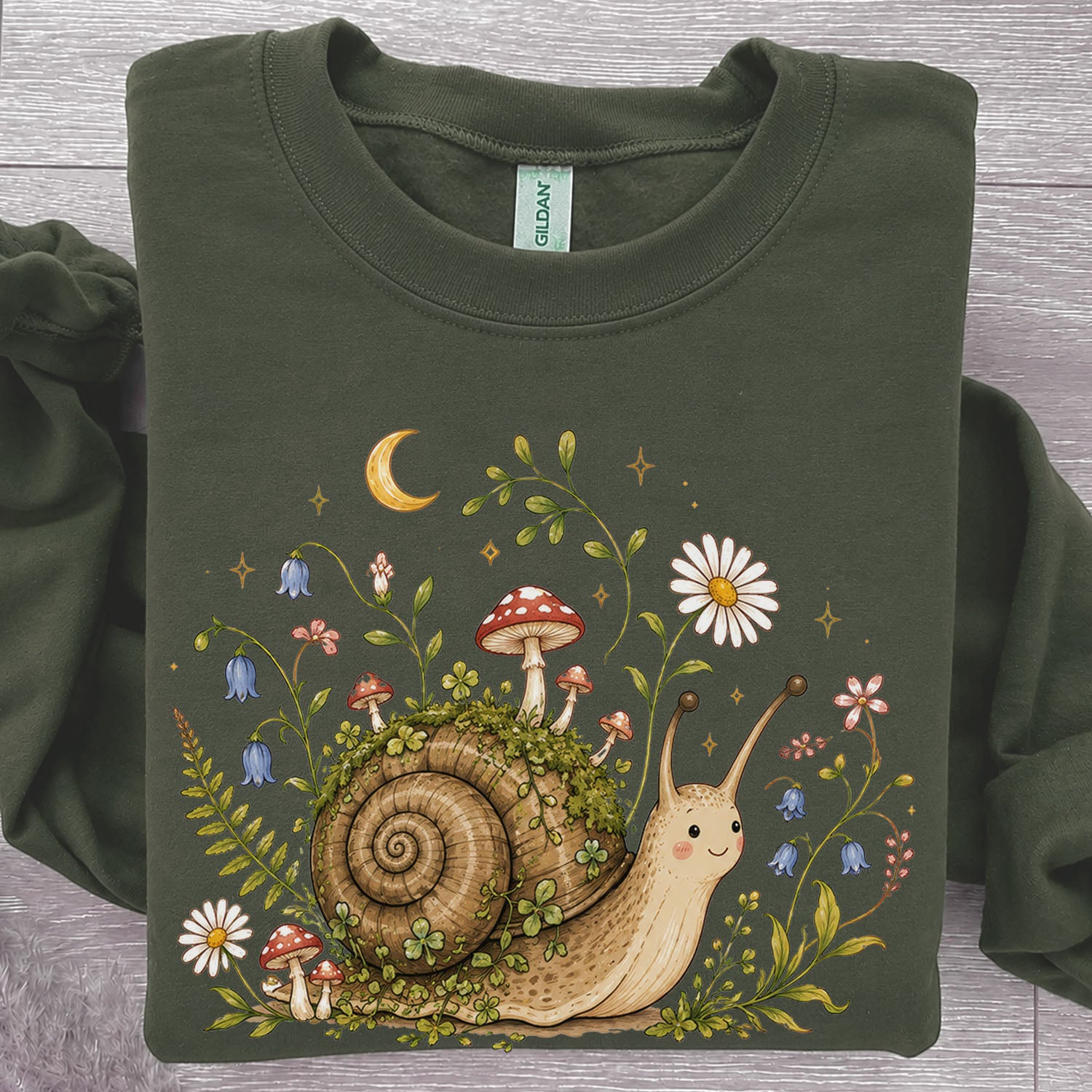 Blooming at My Own Pace Snail Sweatshirt