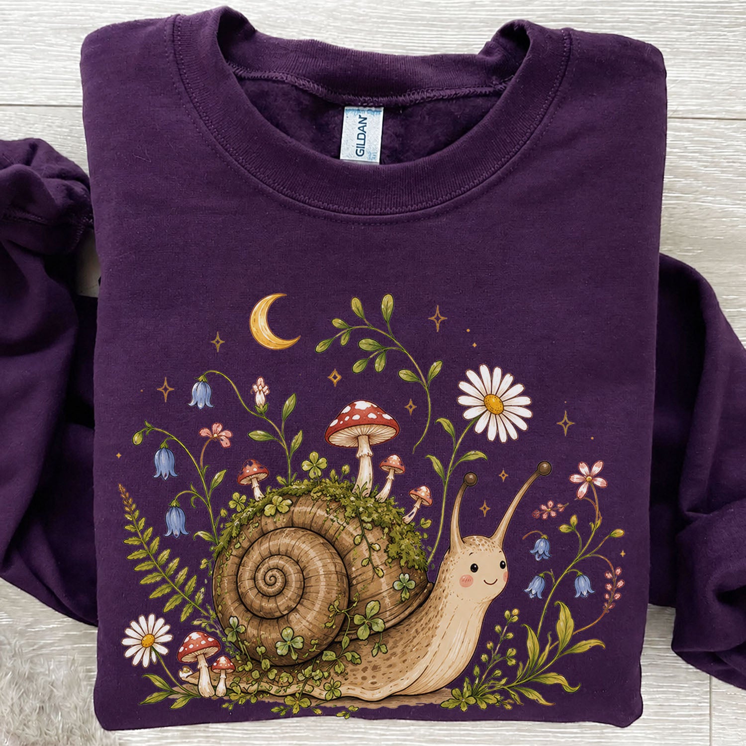 Blooming at My Own Pace Snail Sweatshirt