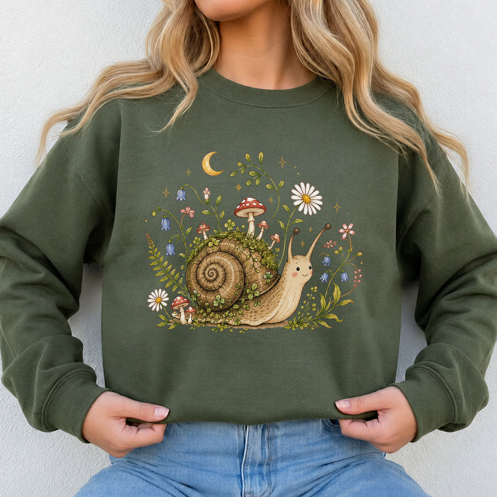 Blooming at My Own Pace Snail Sweatshirt