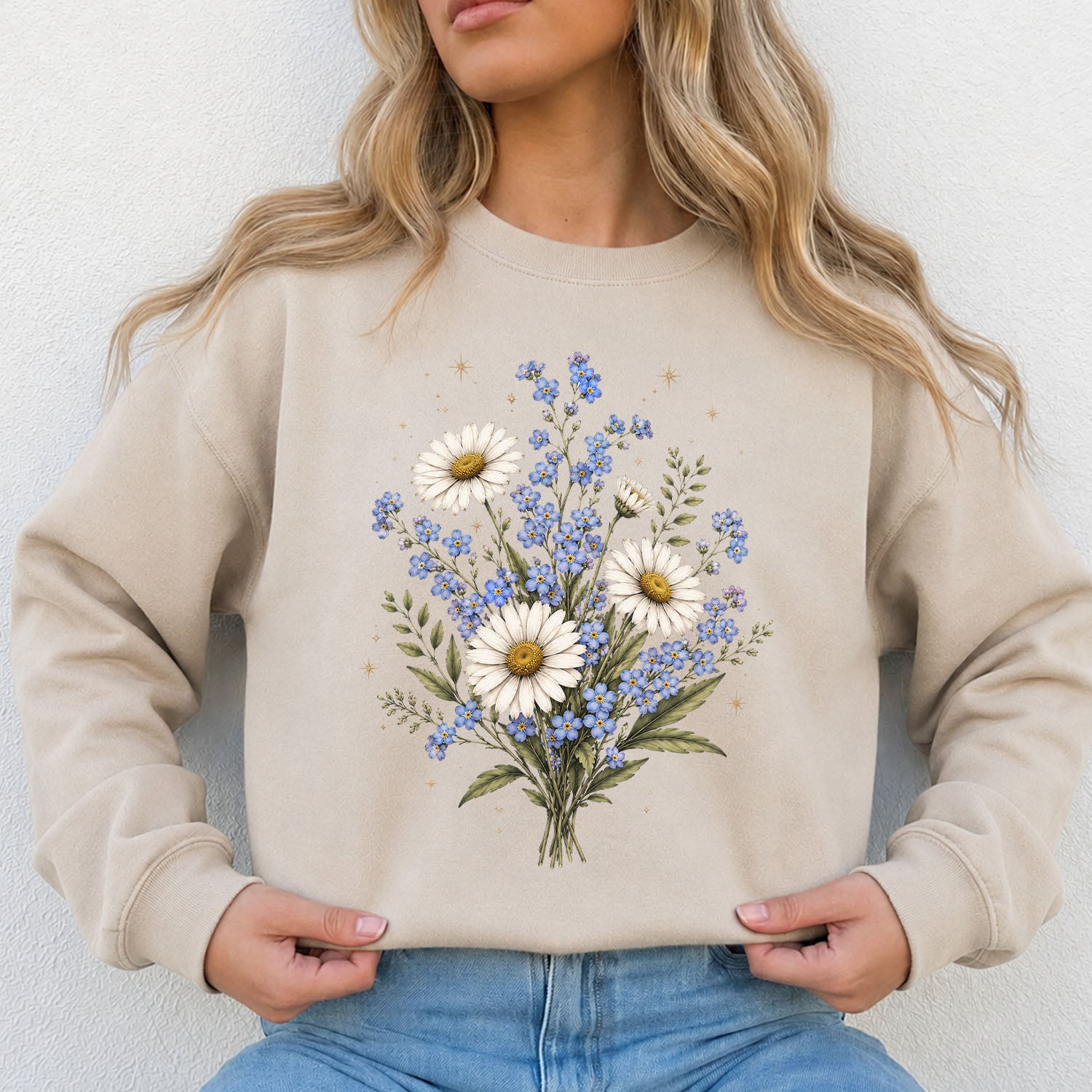 Forget Me Not Daisy Sweatshirt