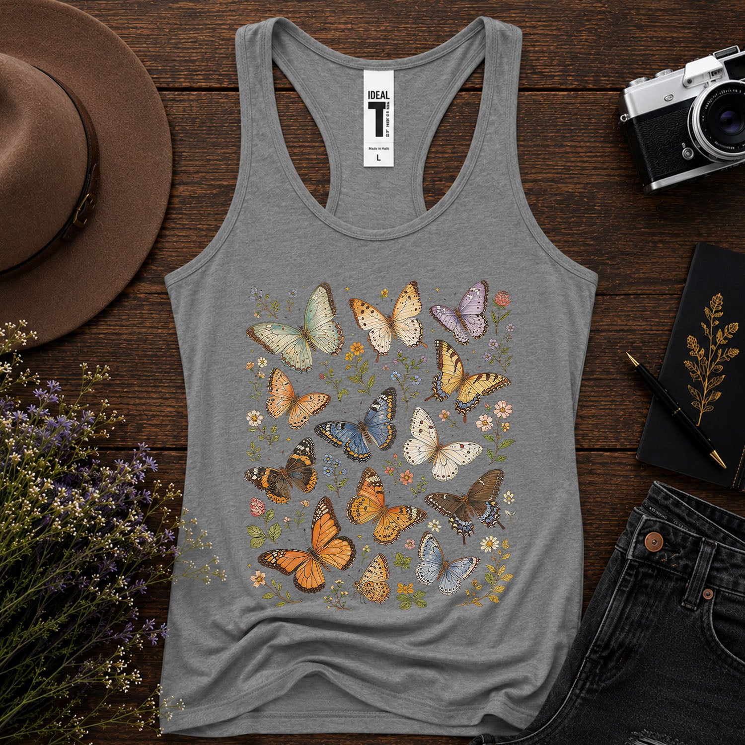 Butterfly Collection Racerback Tank Top
