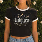 Unhinged Wildflower Ringer Crop T-Shirt