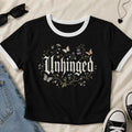 Unhinged Wildflower Ringer Crop T-Shirt