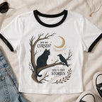 Are We Cursed? Ringer Crop T-Shirt