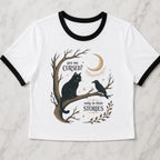 Are We Cursed? Ringer Crop T-Shirt