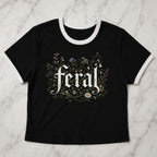 Feral Wildflower Ringer Crop T-Shirt