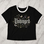Unhinged Wildflower Ringer Crop T-Shirt