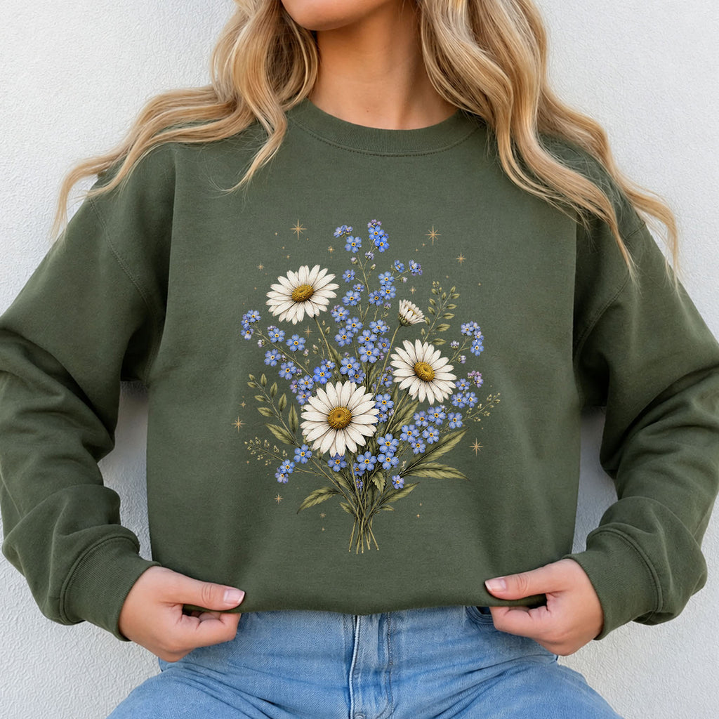 Forget Me Not Daisy Sweatshirt